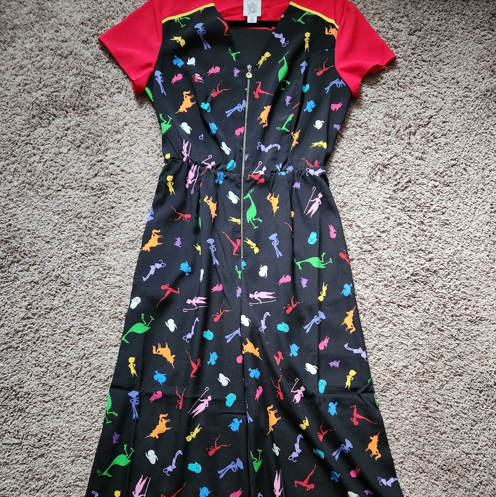 Disney Dress shop Pixar print jumpsuit medium